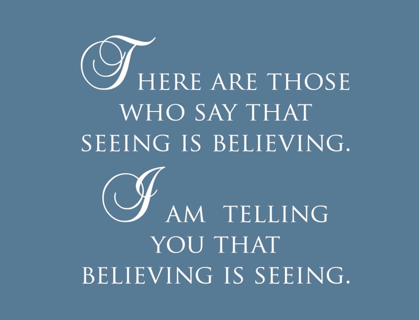 Seeing Isnt Believing